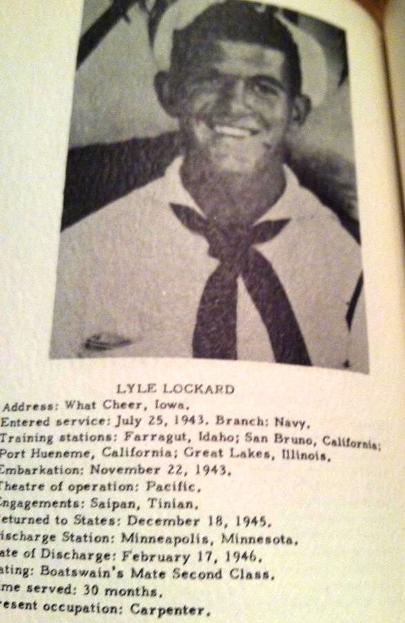 My grandpa, Lyle Lockard, served in World War II