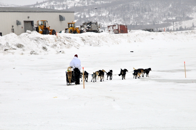 Martin leaving Unalakleet