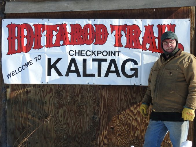 Richard Burnham at the checkpoint Iditarod 2017