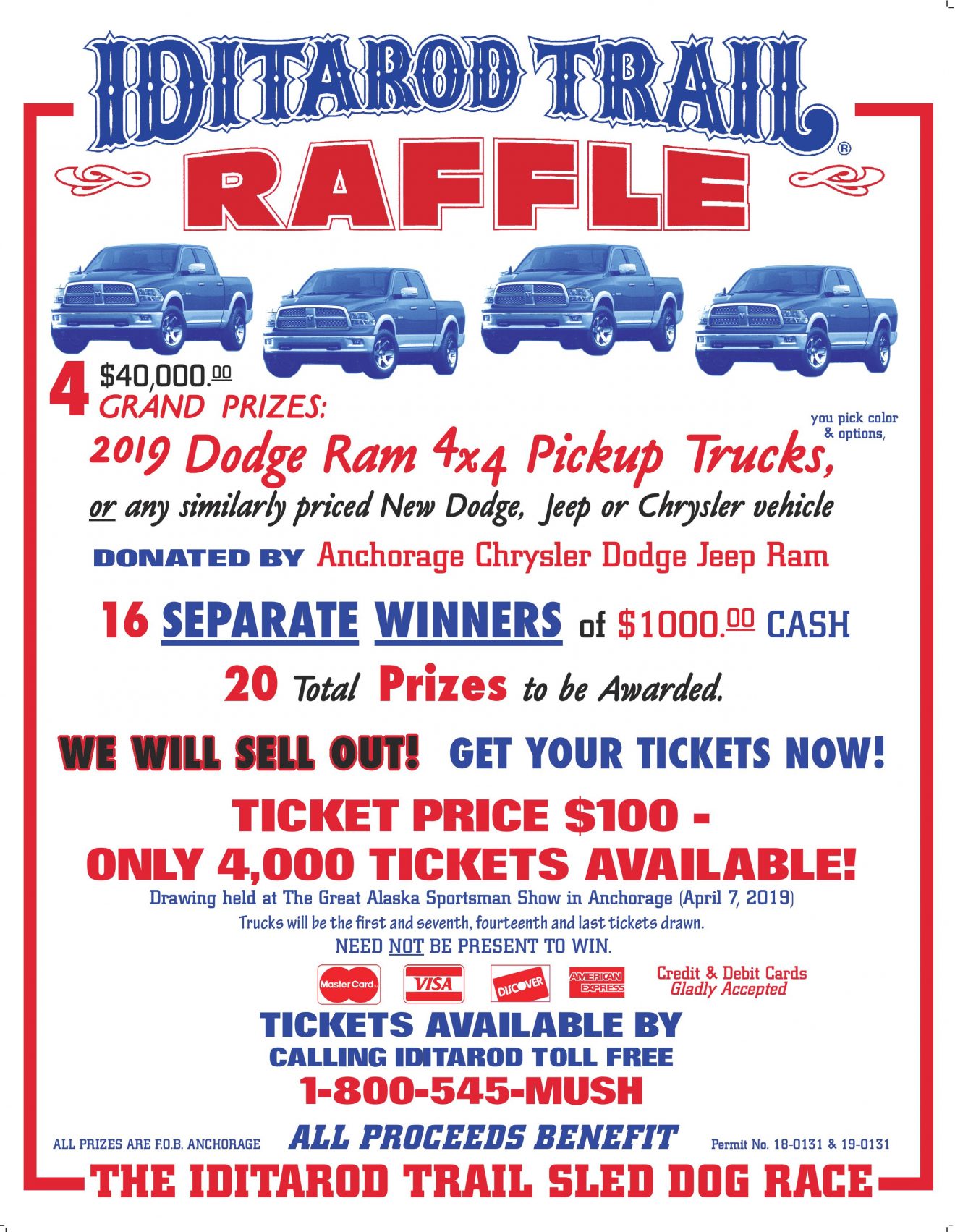 Winter Raffle Ticket Information Iditarod