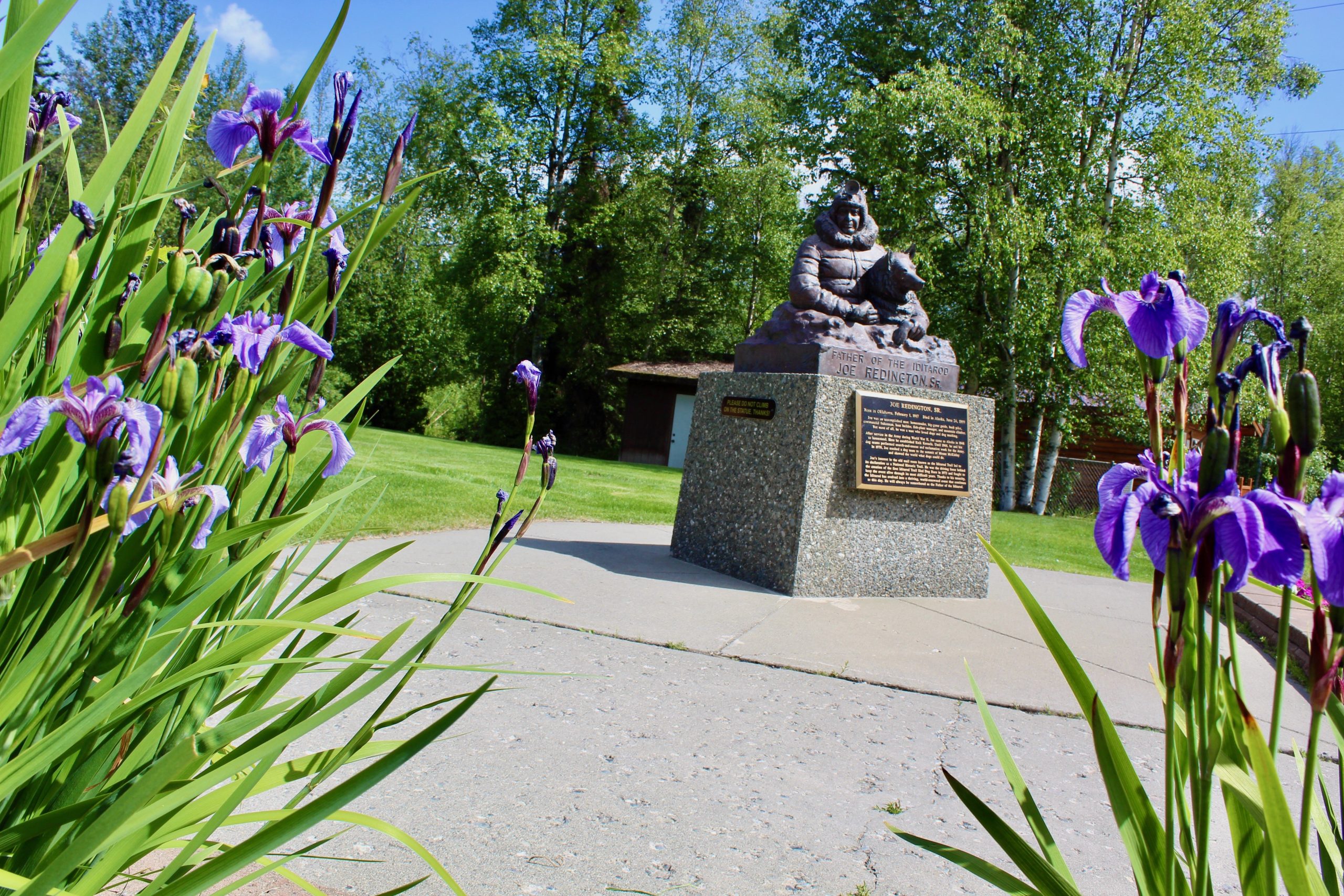 Redington Statue Iditarod Headquarters