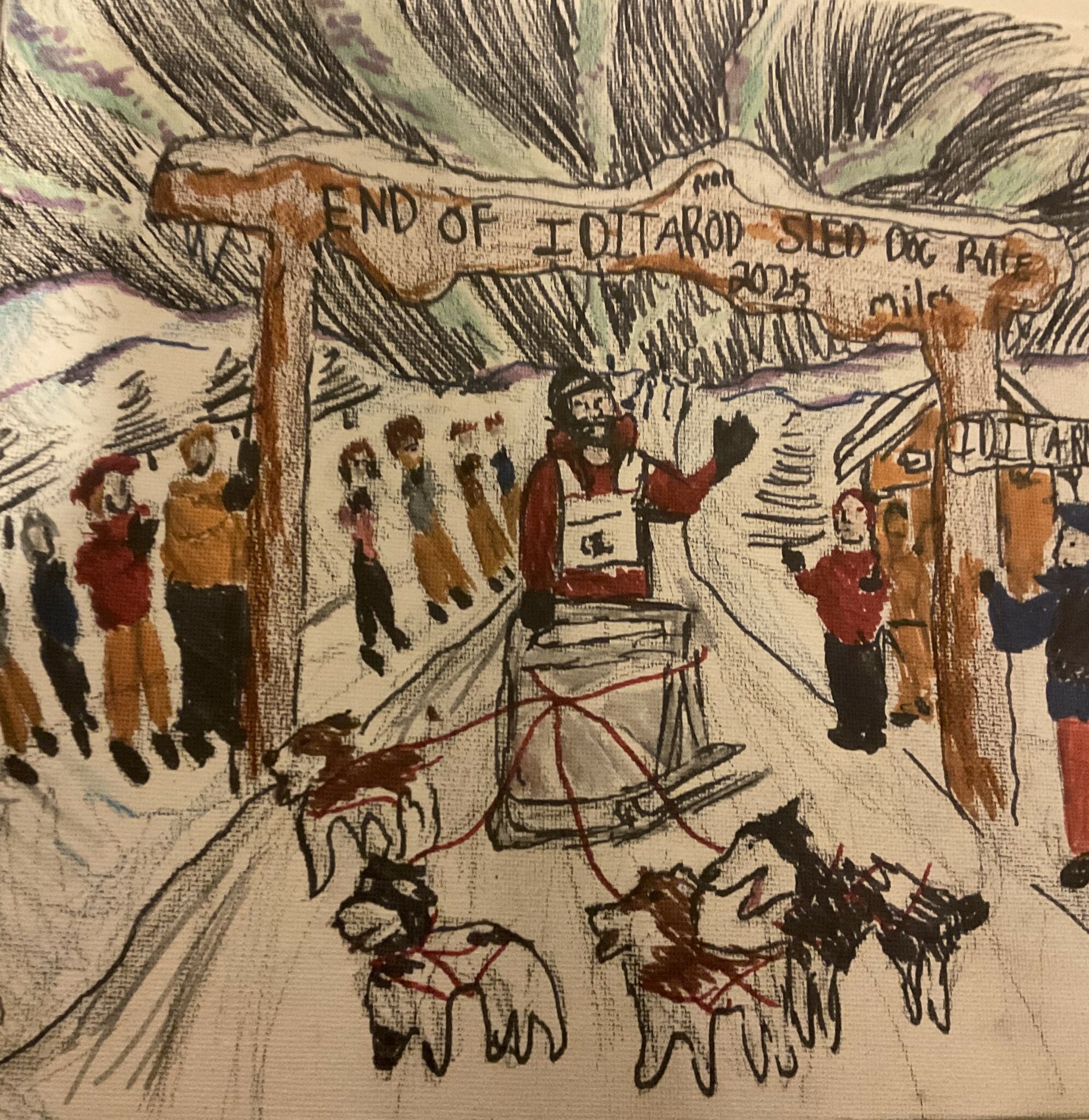 2025 Educational Trail Mail Design Winner and Finalists Iditarod