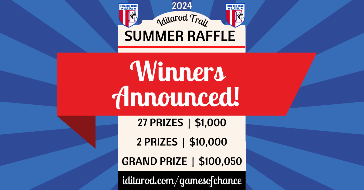 2024 Iditarod Summer Raffle Winners Announced Iditarod